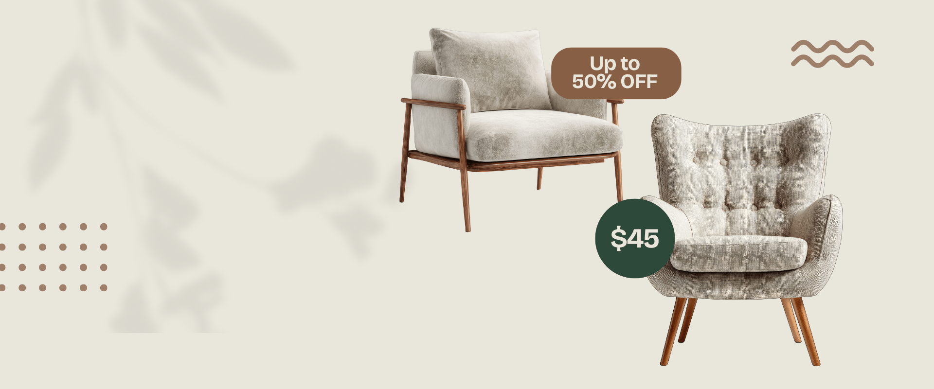 Modern living room setup with sofa